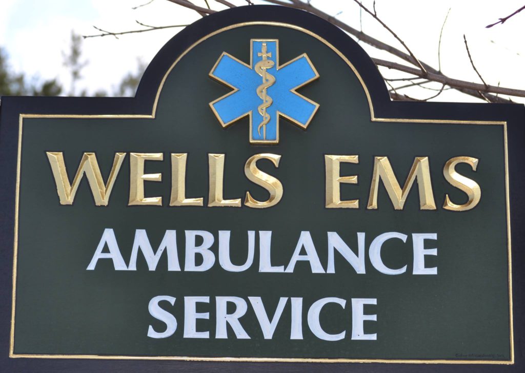 Wells EMS Sign